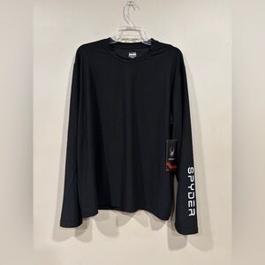 Spyder Men's Black Long Sleeve T-Shirt Size XL NWT